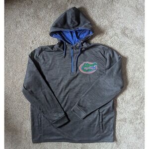 NEW Without Tags Florida Gators Mens Sz XXL Stadium Hoodie Quarter Zip Grey NCAA
